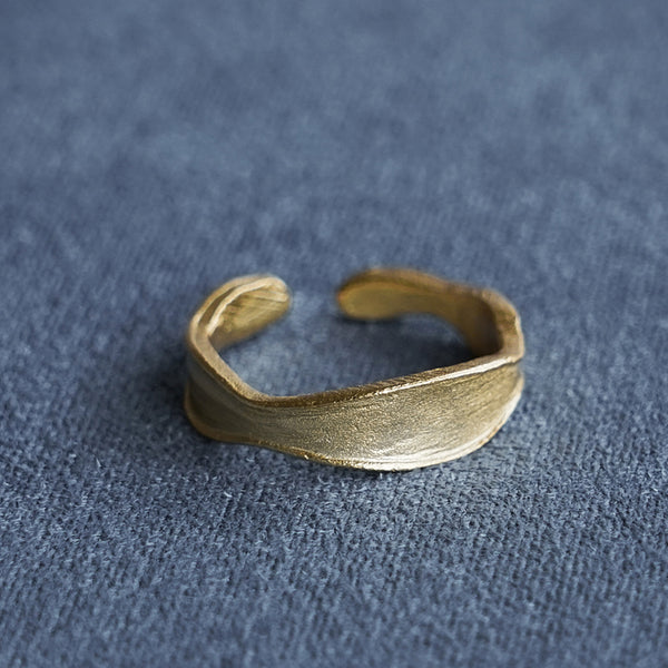 SALE E PEPE Sterling Silver/Gold-Plated Petal Ring SEP-SP02F04-JIN Gold (SALE E PEPE Sterling Silver Hug Ring SEP-SP04F03-YIN Silver (SP02F03 SP02F04)